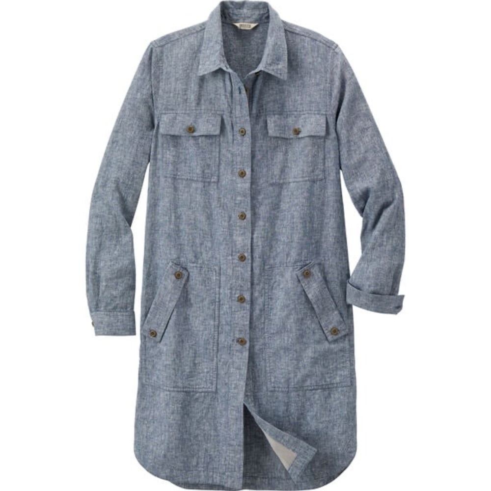 DULUTH TRADING CO Artisan Hemp Duster Shirt. Never Worn!